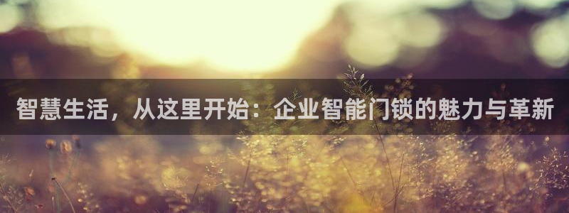 金年会金字招牌下载：智慧生活，从这里开始：企业智能门锁的魅力