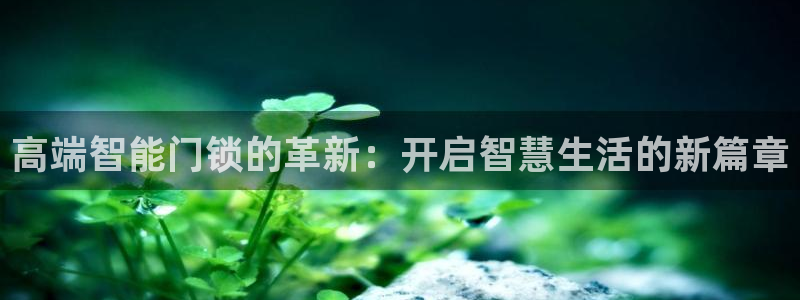 金年会6088070：高端智能门锁的革新：开启智慧生活的新篇