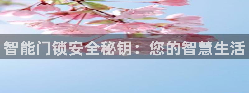 金年会吧：智能门锁安全秘钥：您的智慧生活