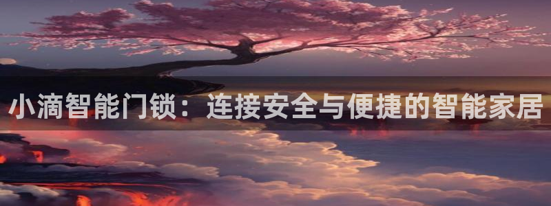 金年会入口：小滴智能门锁：连接安全与便捷的智能家居