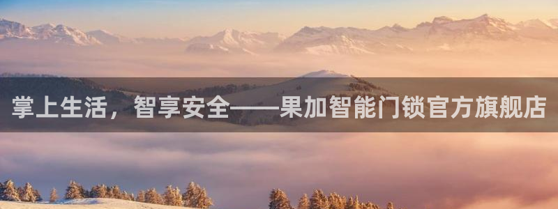 宝金年会：掌上生活，智享安全——果加智能门锁官方旗舰店