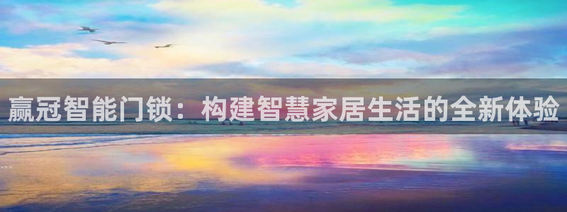 年会金：赢冠智能门锁：构建智慧家居生活的全新体验