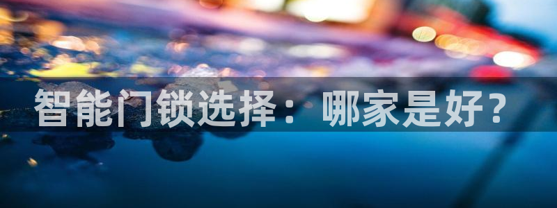 金年会电子游戏：智能门锁选择：哪家是好？