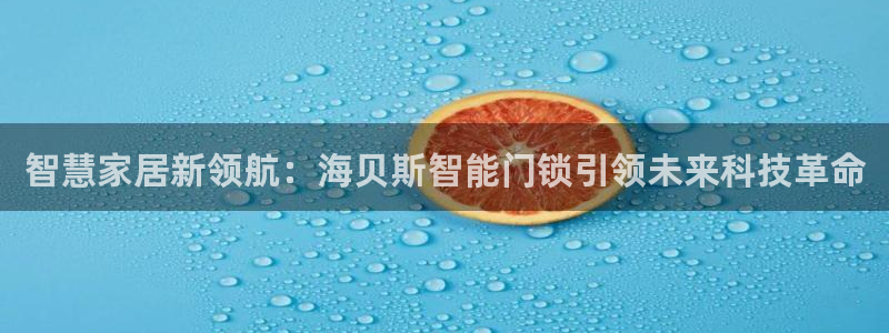 金年会综合APP：智慧家居新领航：海贝斯智能门锁引领未来科技
