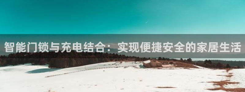 金年会代理：智能门锁与充电结合：实现便捷安全的家居生活