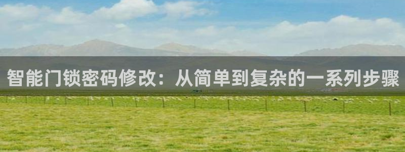 金辉城年会视频：智能门锁密码修改：从简单到复杂的一系列步骤