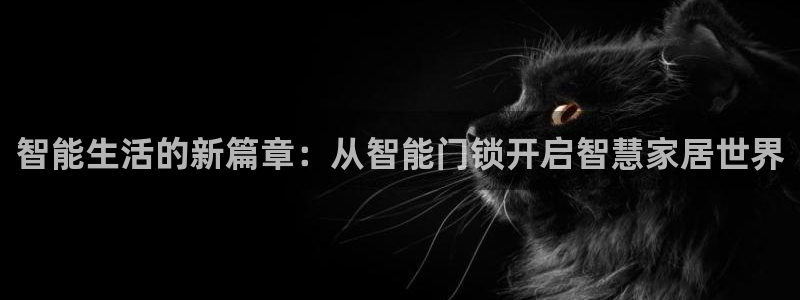 金年会com：智能生活的新篇章：从智能门锁开启智慧家居世界