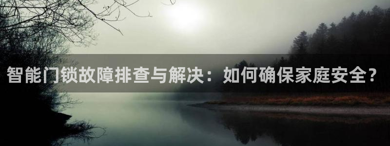 金年会赞助曼联：智能门锁故障排查与解决：如何确保家庭安全？